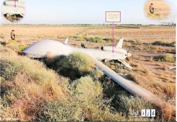 سقوط پهپاد جاسوسی آمریکا در شمال غرب بغداد سقوط پهپاد جاسوسی آمریکا در شمال غرب بغداد